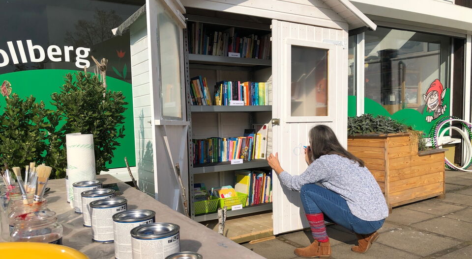 Öffentlicher Bücherschrank in Bad Belzig