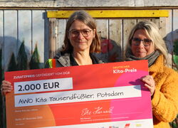 DGB zu Besuch in Potsdamer AWO Kita Tausendfüßler 