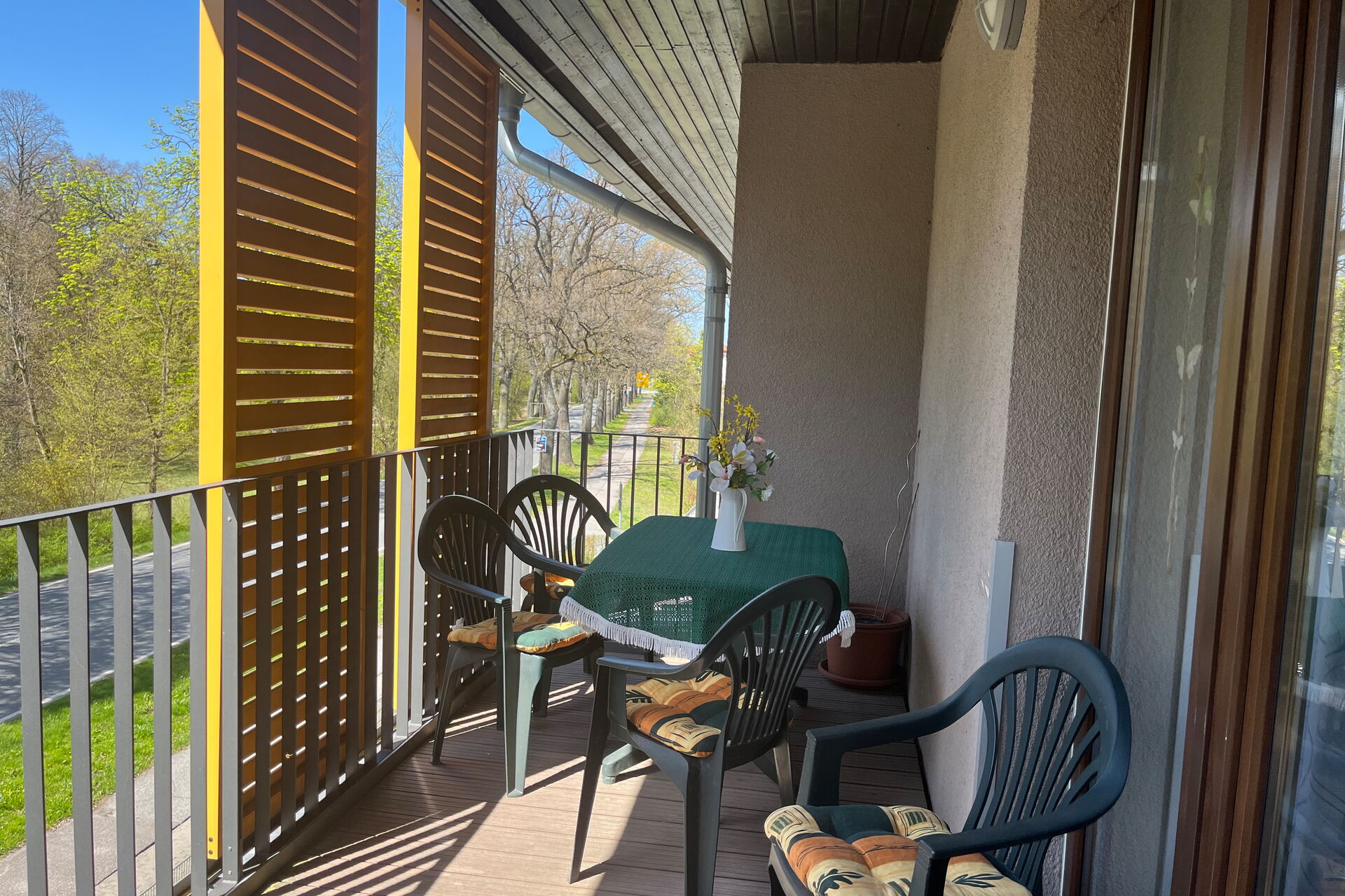 Blick vom Balkon