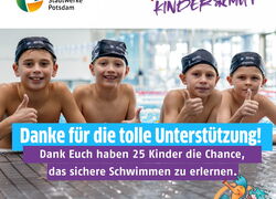 Crowfunding macht 25 Schwimmkurse für Kinder möglich