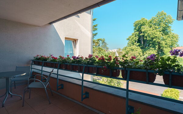 Veranda in einem Seniorenheim