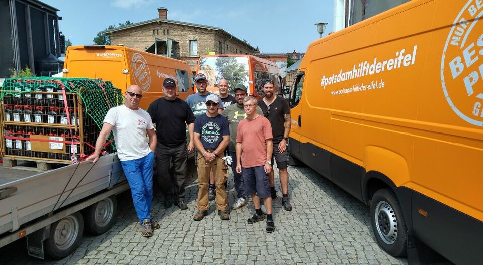 Potsdam schickt Bautrockner und Notstrom