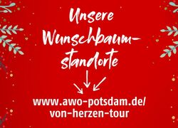 Start VON HERZEN Tour 2024 Wunschbaum Aktion