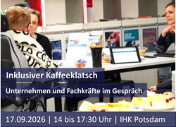 Inklusiver Kaffeeklatsch  Unternehmen und Fachkräfte im Gespräch