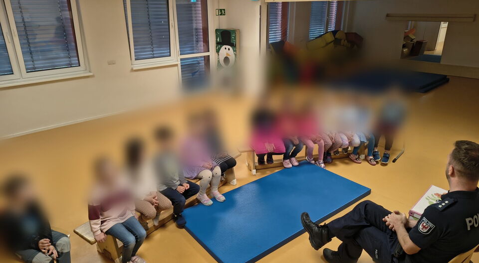 Die Polizei zu Besuch bei unseren Vorschulkindern