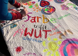 Farbe trifft Wut  Brandenburgische Frauenwoche