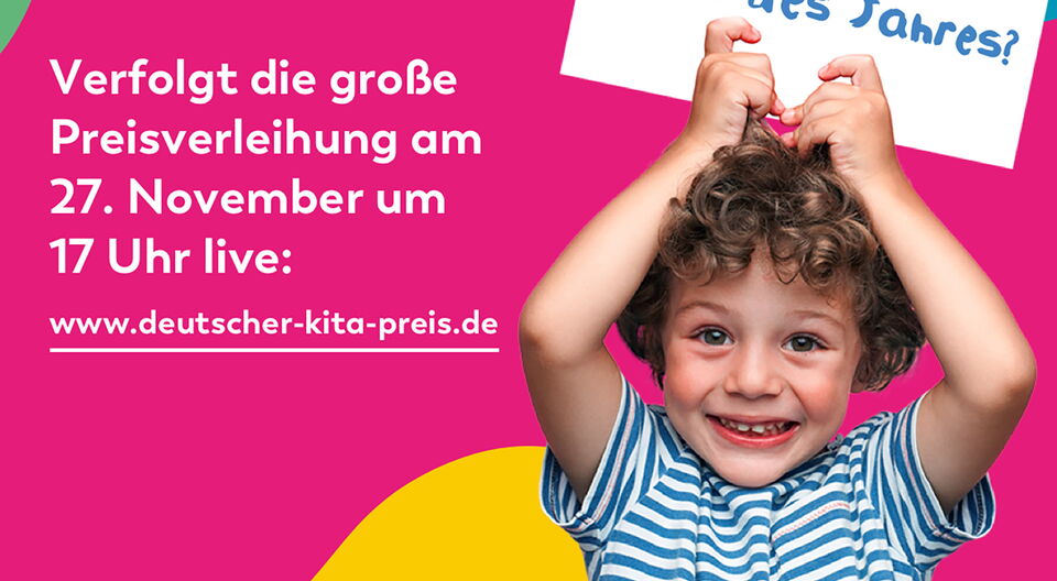 Deutscher Kita-Preis 2025: Live-Übertragung der Preisverleihung