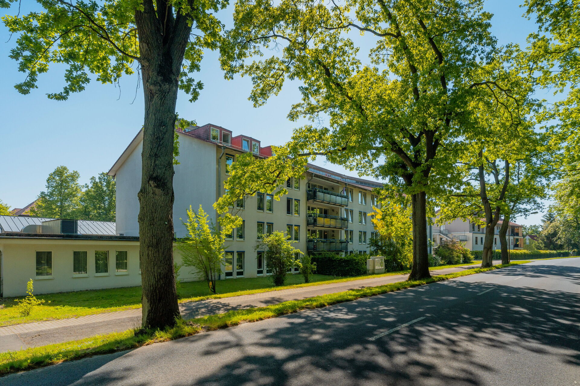 Außenansicht des Seniorenzentrums An der Dosse