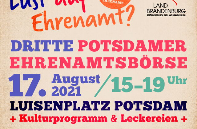 Plakat Ehrenamtsbörse 2021