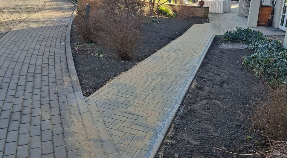 Barrierefreier Zugang unserer Terrasse