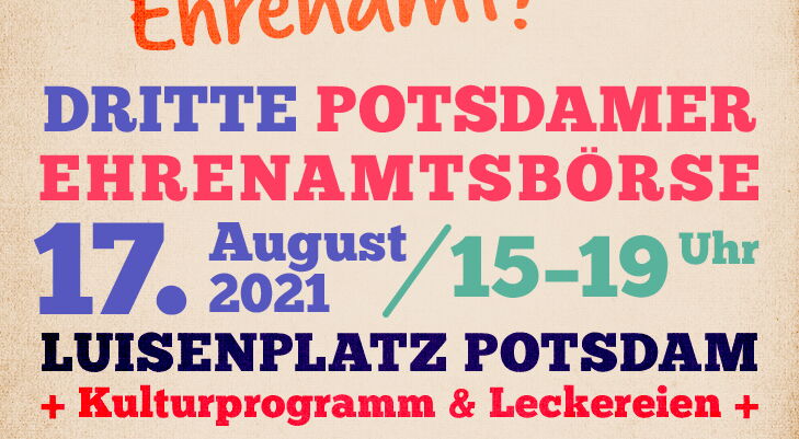 Dritte Potsdamer Ehrenamtsbörse
