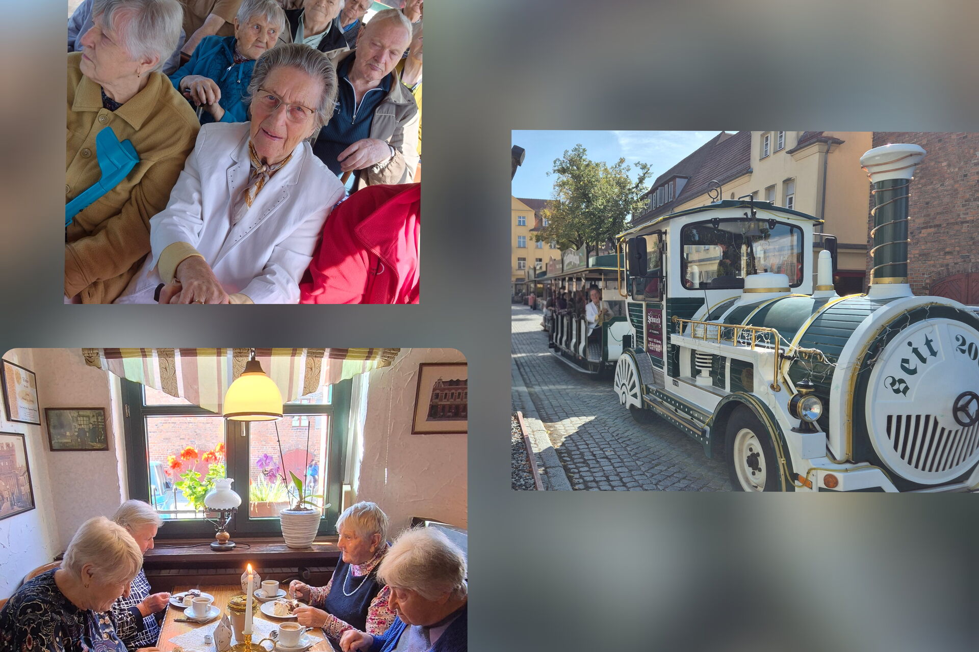 Fahrt mit der Flämingbahn und anschließend Kaffee trinken im Schmied zu Jüterbog