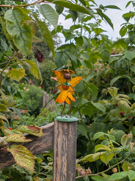 Gartendekoration. Eine Elfe.