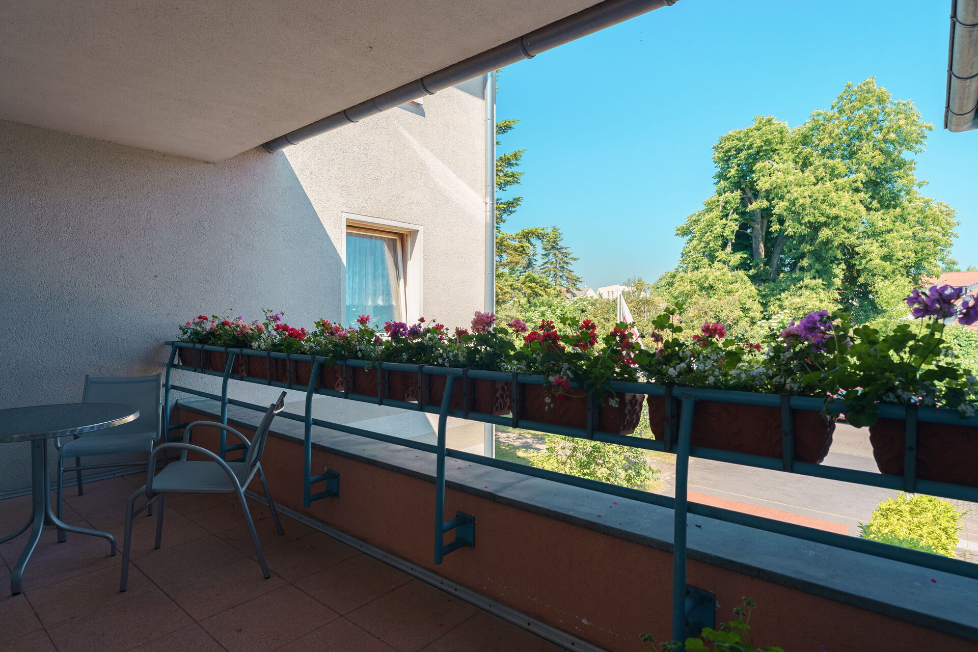 Veranda in einem Seniorenheim