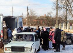 Spenden am Zielort in der Ostukraine angekommen