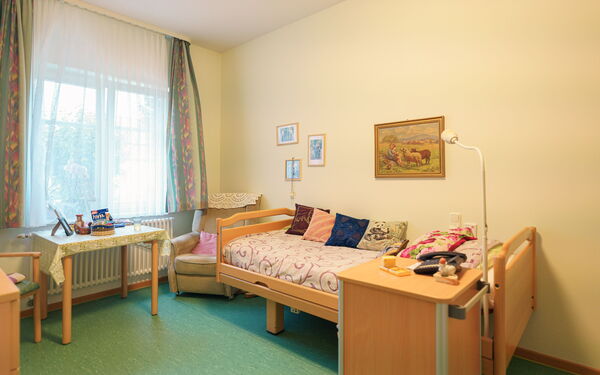 Hier sehen sie das Zimmer eines Bewohners im Seniorenzentrum Wiesengrund