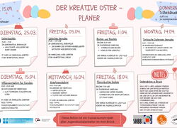 Der kreative Osterplaner ist online unter Downloads