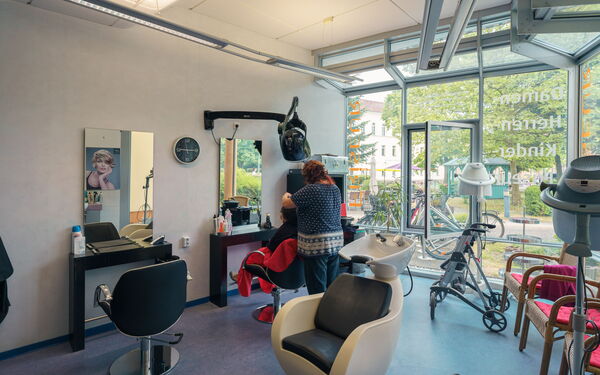 Frisiersalon in einem Seniorenzentrum