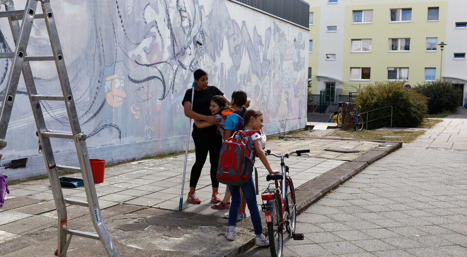 Kunstwerk aus Versehen übermalt