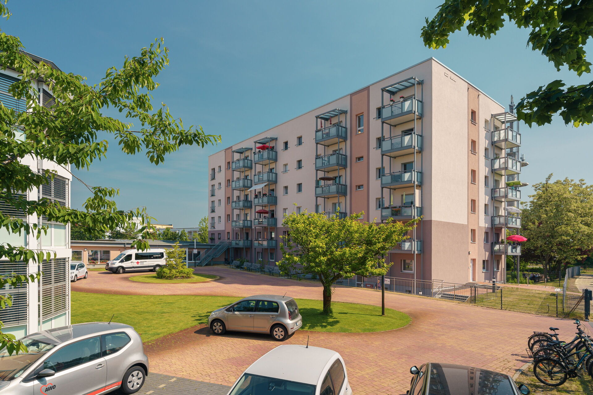 Hier sehen sie das Seniorenzentrum Wachtelwinkel in einer Außenaufnahme