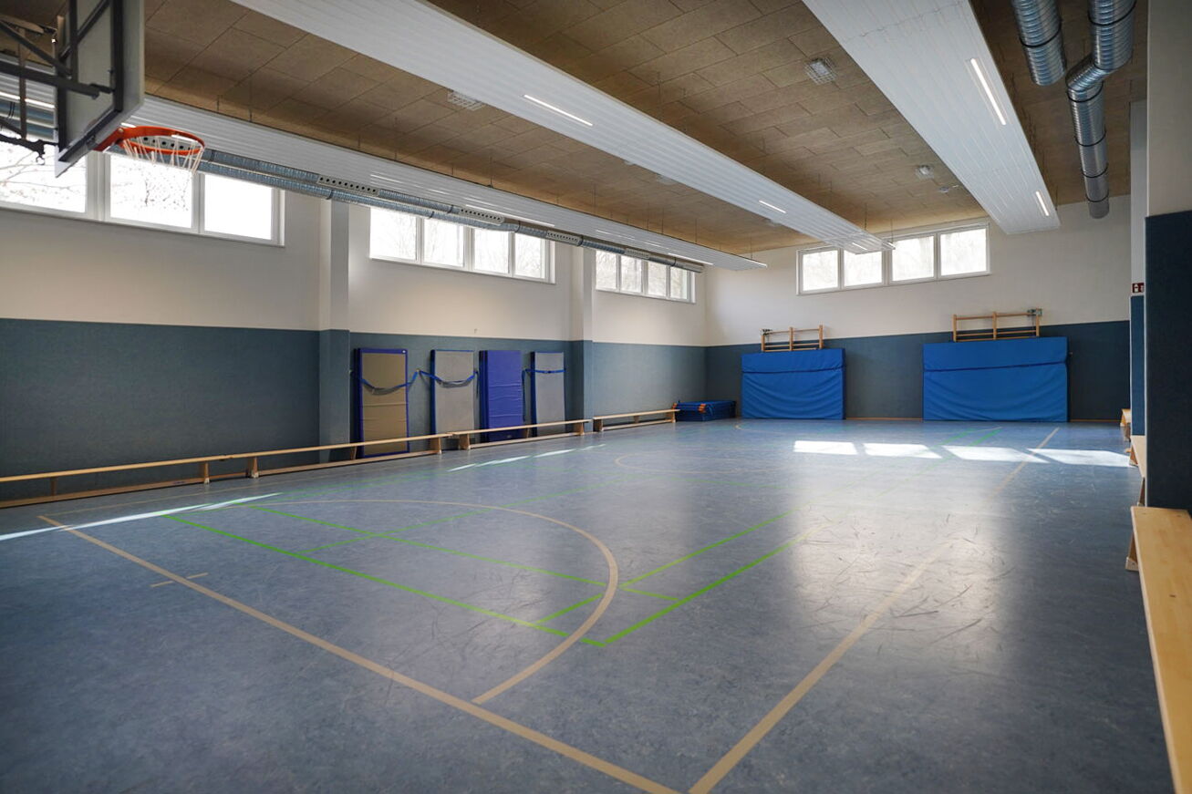 Innenansicht einer Turnhalle