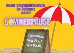 Sommerpause beim Stadtteilfrühstück im Schlaatz