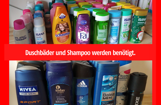 Fotos von Shampoo und Duschbad