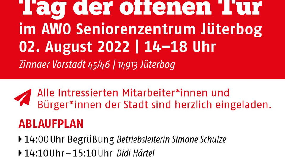 Tag der offenen Tür im AWO Seniorenzentrum Jüterbog