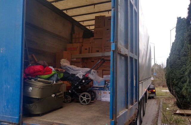 Foto eine beladenen LKW