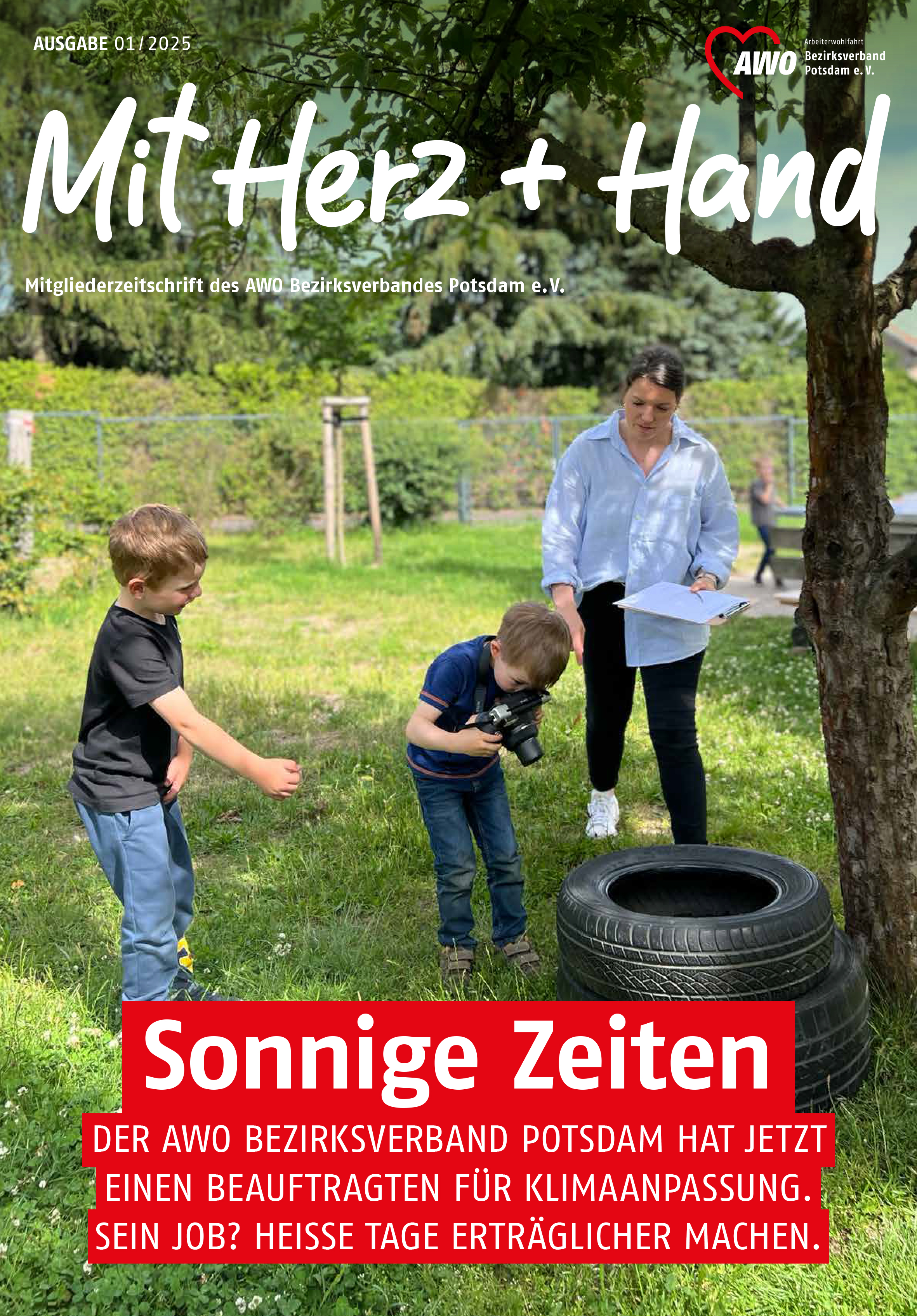 Das Bild zeigt ein Cover der Publikation Mit Herz und Hand  Nr 54
